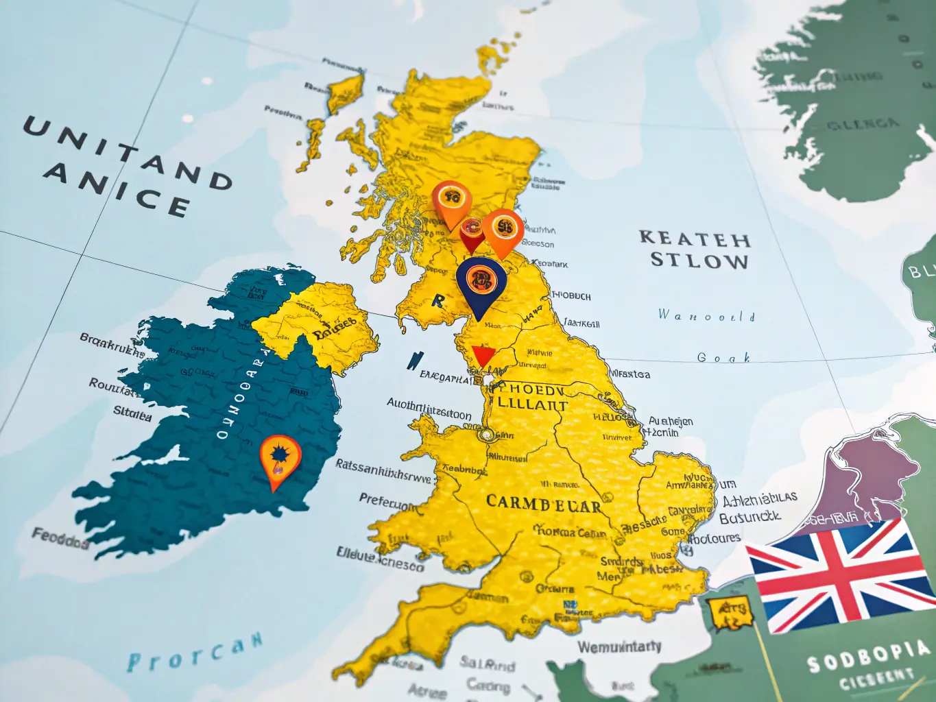 A map of the UK highlighting the extensive coverage of Dash Medical's patient transport services, demonstrating nationwide reach.